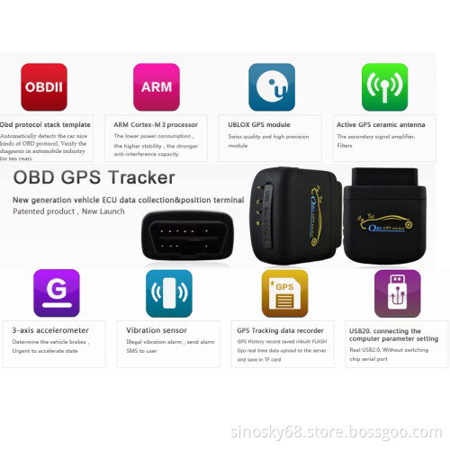Odb GPS Car Tracker Vehicle Fault Diagnosis Alarm Tool